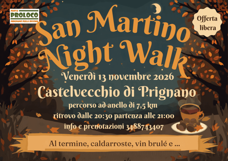 Autumn Night Walk Flyer for San Martino